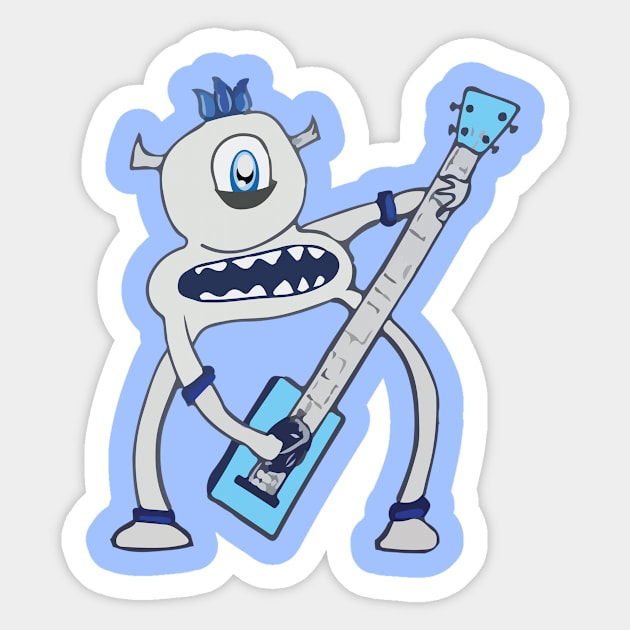 Ukulele's Rock! Sticker by BRICHstudiosShop